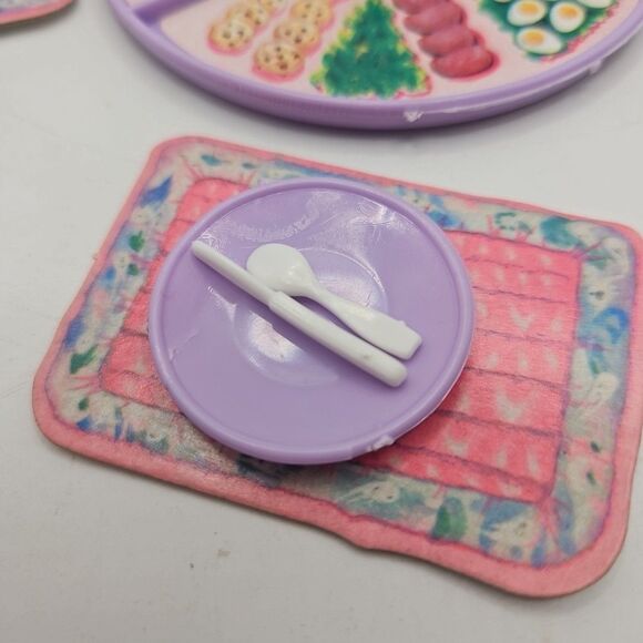 Vtg Barbie Sweet Roses Dining Lazy Susan Vegetable Platter Replacement Parts 80s - Picture 2 of 16